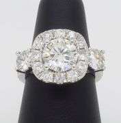 Custom Platinum Ring Crafted with 2.62CTW of Diamonds