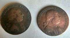 John Wilkinson 1790 Half Penny & 1787 Penny Condor Tokens.