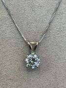 I.G.I CERTIFIED 3.00 CARAT LAB GROWN DIAMOND NECKLACE