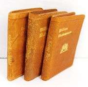 3 Miniature Knickerbocker Leather Shakespeare Books