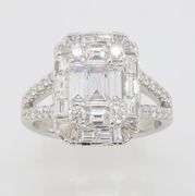 EFFY Diamond Mosaic Ring in 18k White Gold
