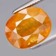Stunning! Large! 4.94ct saffron yellow Sapphire!