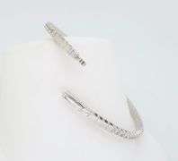 Earth Mined Diamond Flex Bangle Bracelet