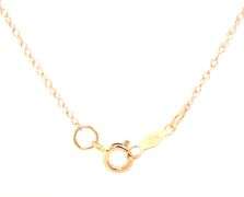 14kt Yellow gold mabe pearl pendant on chain