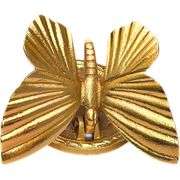 Cast Iron Butterfly Door Knocker Gold Finish