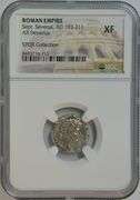 Lovely Septimius Severus Roman Silver Denarius, 193-211 AD. NGC XF