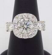 Custom Platinum Ring Crafted with 2.62CTW of Diamonds