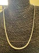 Sterling Silver Diamond-Cut Flat Rope Chain 3.8mm Solid 925 Italy New Necklace 18"