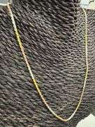 Sterling Silver Diamond-Cut Tri-Color Rope Chain 1.7mm 925 Gold Plated Necklace 18"