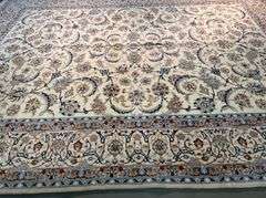 Fine Authentic Persian Silk&Wool Nain 10x13