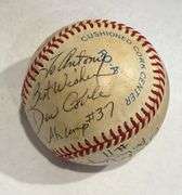 Very collectable 1970 Umpires A.L signed baseball