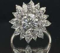 6.78ctw Natural Earth-Mined Diamond Statement Ring | Solid Platinum (10g)