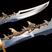 Hand-Forged Chinese Dao Sword with Dragon Handle