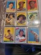 130, Huge Most Rare Vintage baseball Card Lot Collection In Pages Of Vintage Albums