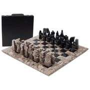Handmade Marble Chess Set with Storage Box