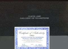 Amazing Topps Gallery of Champions 1986 Collection in solid Sterling Silver (12.46 ASW)