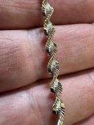 Gold Plated Sterling Silver Magic Twist Rope Chain 4mm Solid 925 Italy 2 Tone Necklace 20"
