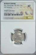 Super NGC XF Emperor Severus Alexander Roman Silver Denarius, 222-235 AD