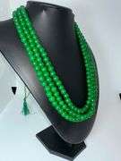 Beautiful Mined From The Earth 687.5 Ctw Natural Emerald Necklace