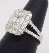 EFFY Diamond Mosaic Ring in 18k White Gold