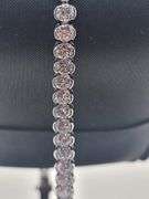 Stunning 5.62 CTTW Colorless Conflict Free Lab Diamond Tennis Bracelet in 14KT Gold, VS1