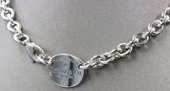 Tiffany & Co oval tag necklace