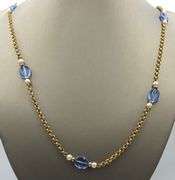 Vintage Avon gold plated pearl and glass necklace