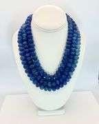 Beautiful Huge 1944 Cttw Natural Mined From The Earth Blue Sapphire Necklace