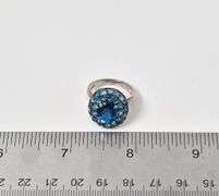 Sterling Silver Topaz Gemstone Ring