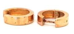 18kt Yellow gold 4.5mm wide huggies