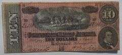 Sharp Unc Feb 17 1864 $10 CSA Note