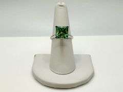 Stunning 5 Ct Russian Color Change Lab Created Alexandrite Asscher Cut Ring