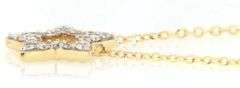 New 0.18ctw Diamond Star Pendant Necklace in 14K