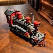 Large Cast Metal Steam Locomotive