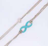 Tiffany & Co Infinity Blue Enamel Necklace