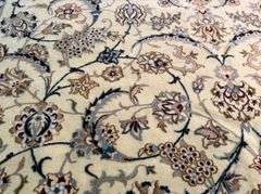 Fine Authentic Persian Silk&Wool Nain 10x13