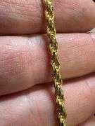 Gold Plated Sterling Silver Diamond-Cut Rope Chain 3.5mm Solid 925 Italy Necklace 22"