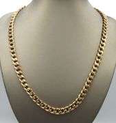 18kt Yellow gold Curb link chain necklace