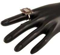 Antique 4.0ctw Garnet and Hair Mourning Ring in 8K
