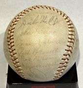 1960's O's signed baseball team