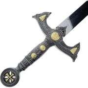 Crusader-Style Medieval Sword Stainless Steel