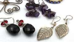 8Pairs of 925 sterling silver earrings