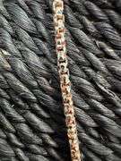 Sterling Silver Rose Gold Plated Prism Diamond-Cut Round Box Chain 2.5mm 925 Italy 18"