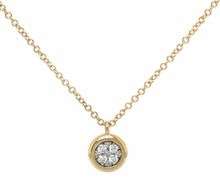 New Gabriel & Co. 0.09ctw Pave Diamond Pendant Necklace in 14K