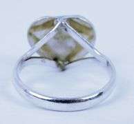 Sterling Silver Larimar Heart Ring, 8.75