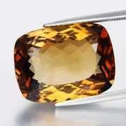 Simply brilliant! 16.62ct VS grade Imperial Topaz! From Brazil!