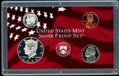1999 Silver US Proof Set w/out Quarters in Original Holder