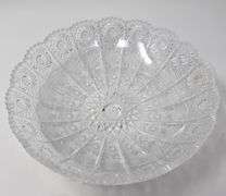 Hand Cut Round Crystal Candy Dish