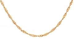 Pretty 18K YG 24" Singapore Link Necklace