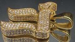 14K YELLOW GOLD 3.00CTW LAB DIAMOND CUSTOM PENDANT